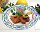 仔牛肉の生ハム包みパン粉焼